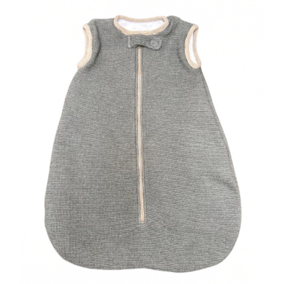 COSTAL DE DORMIR BEBÉ- Gris Oxford con moca