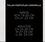 Pantuflas Camomilla Tejido Arroz- Verde Olivo