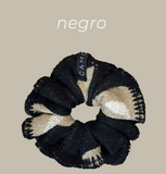 Scrunchies camomilla- Negro