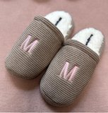 Pantuflas Camomilla- Tejido waffle Moca