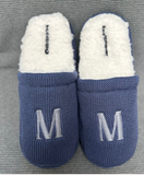 Pantuflas Camomilla- Tejido waffle Azul Marino